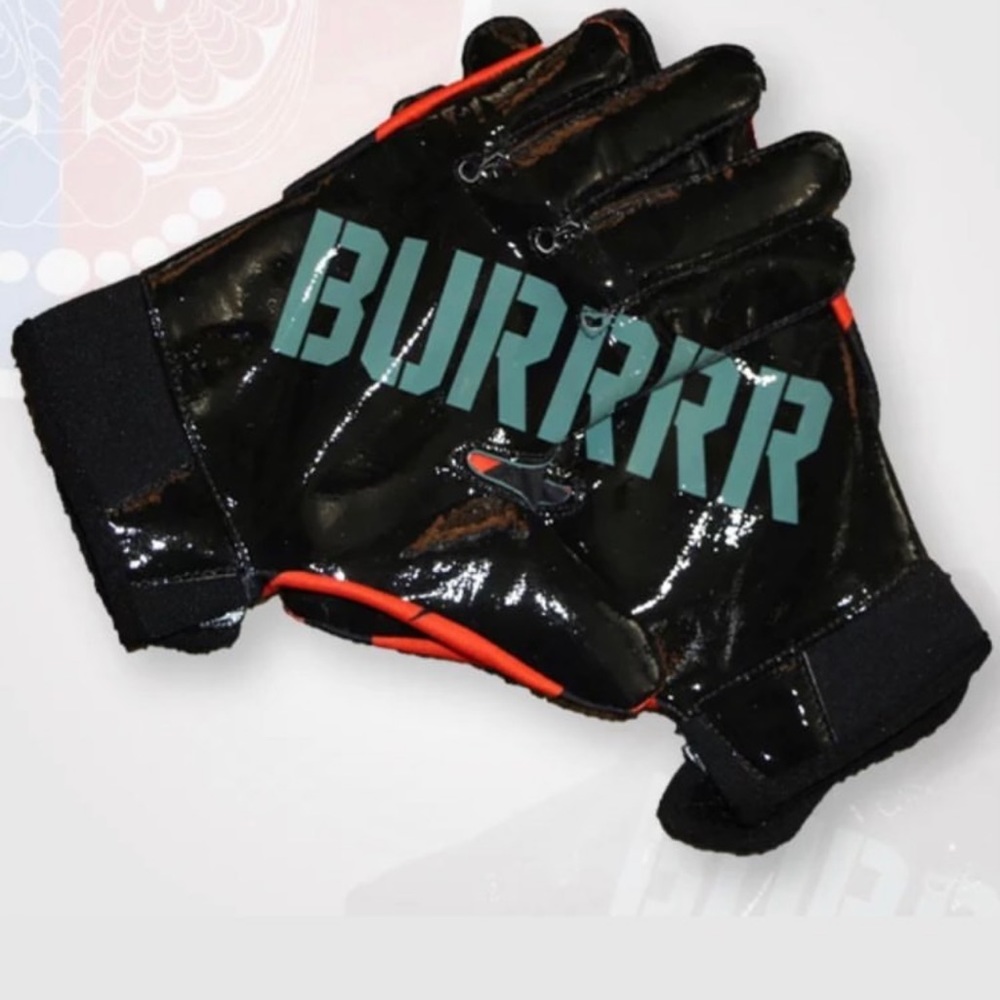 🏈JOE BRR🏈AllyCatSports Cincinnati (JOE BRRR) Football Gloves. Custom designed.
